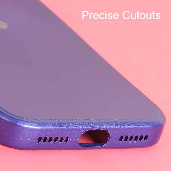 Violet Metallic Finish Silicone Case for Apple Iphone X/XS - The Hatke
