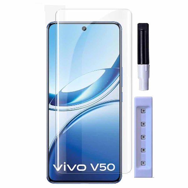 Premium UV Tempered Glass Screen Protector For Vivo V50