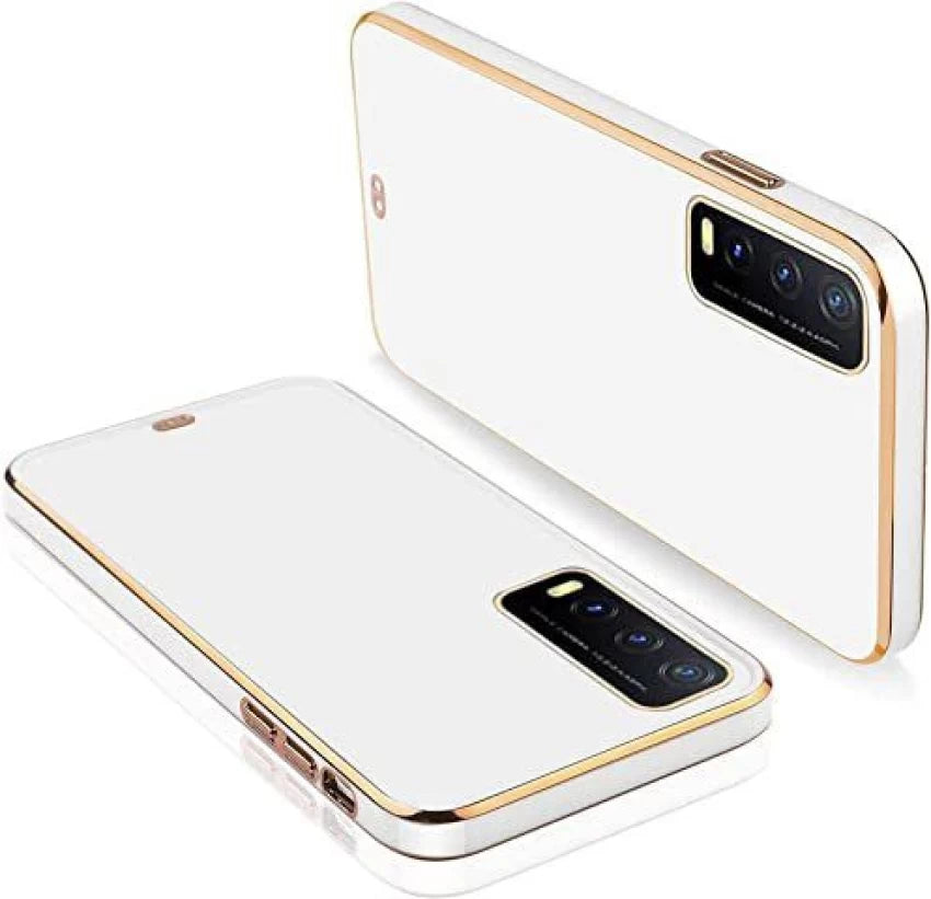 White Electroplated Transparent Case for Vivo Y20