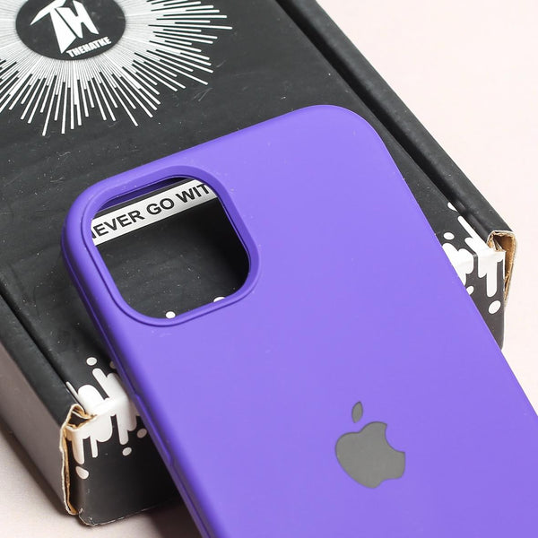 Voilet Original Silicone case for Apple iphone 14 - The Hatke
