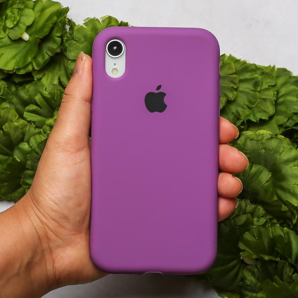 Voilet Original Silicone case for Apple iphone XR - The Hatke