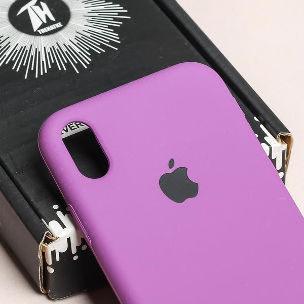 Voilet Original Silicone case for Apple iphone XR - The Hatke