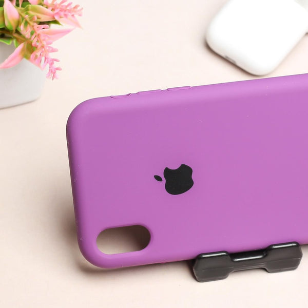 Voilet Original Silicone case for Apple iphone XR - The Hatke