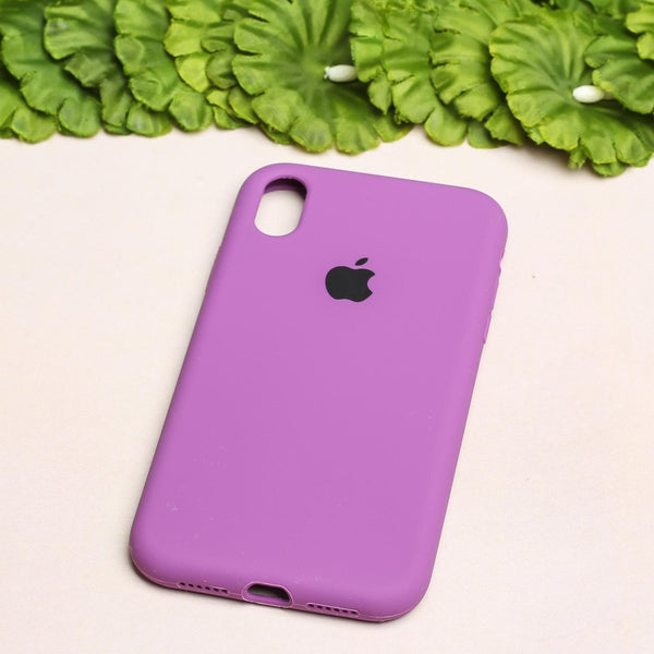 Voilet Original Silicone case for Apple iphone XR - The Hatke