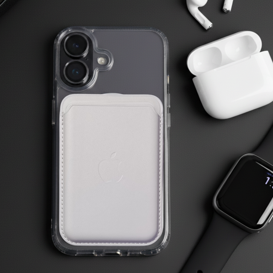 White Wallet Case for Apple iphone