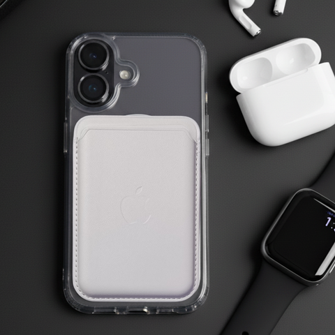 White Wallet Case for Apple iphone