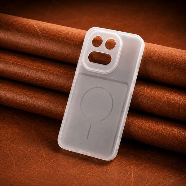 White Amber Silicone Case for IQOO 15 - The Hatke