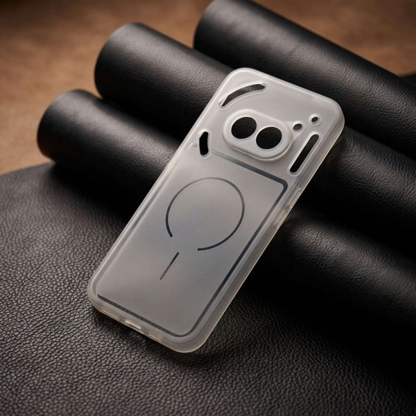 White Amber Silicone Case for Nothing Phone 2A - The Hatke
