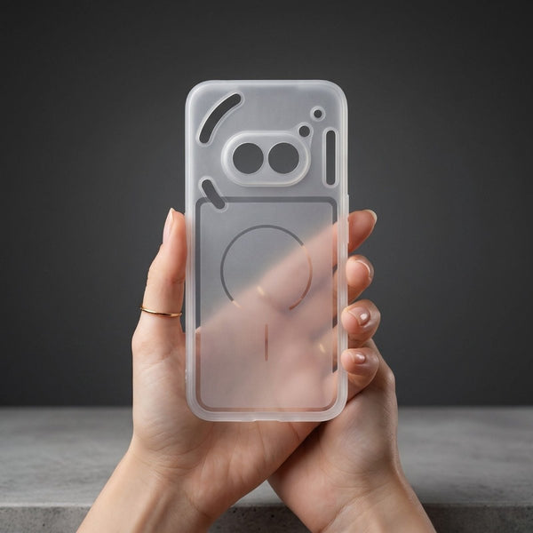White Amber Silicone Case for Nothing Phone 2A - The Hatke