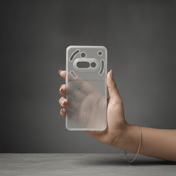 White Amber Silicone Case for Nothing Phone 3A - The Hatke