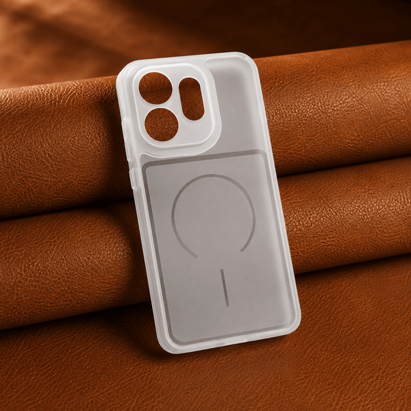 White Amber Silicone Case for Oppo Reno 16 - The Hatke