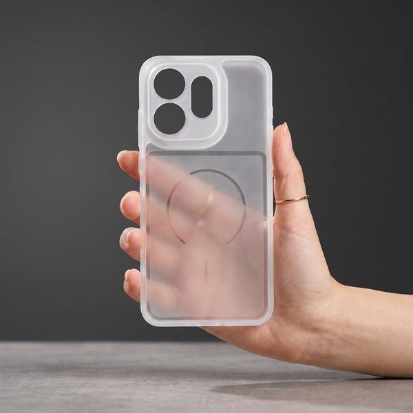 White Amber Silicone Case for Oppo Reno 16 - The Hatke