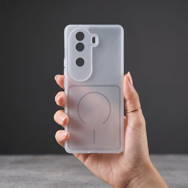 White Amber Silicone Case for Vivo V40e - The Hatke