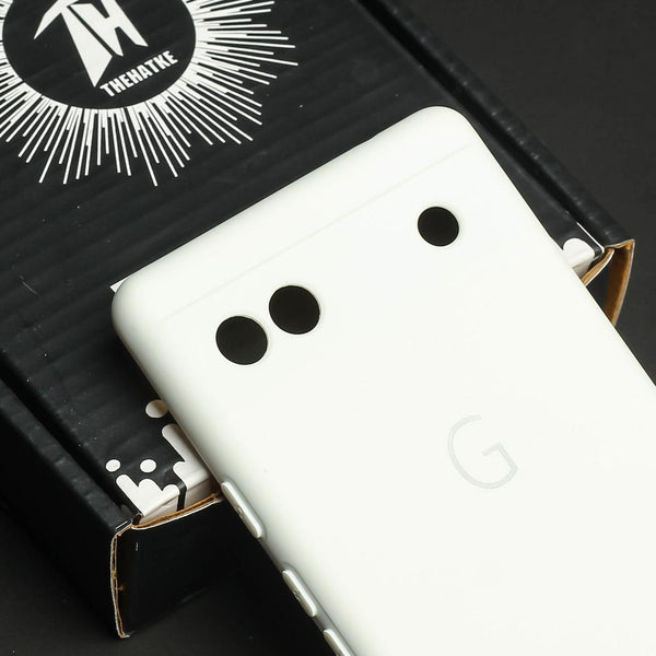 White Camera Original Silicone case for Google Pixel 6A - The Hatke
