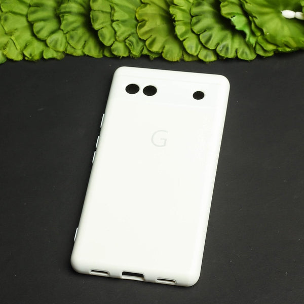 White Camera Original Silicone case for Google Pixel 6A - The Hatke