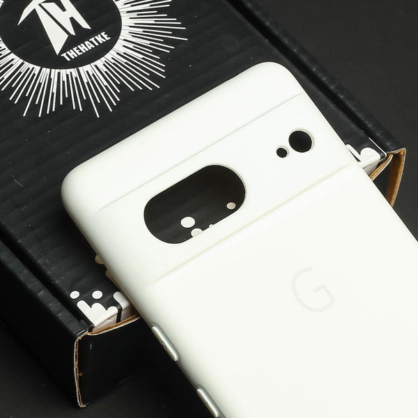 White Camera Original Silicone case for Google Pixel 7 - The Hatke