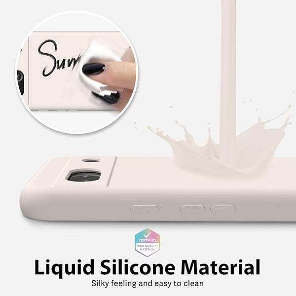 White Camera Original Silicone case for Google Pixel 7A - The Hatke