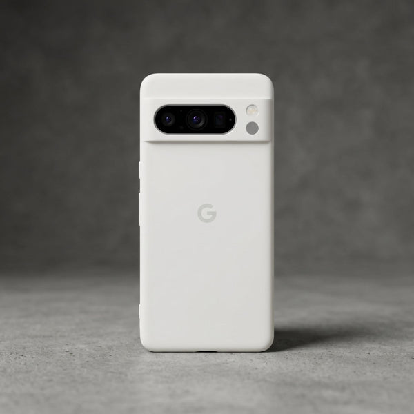 White Camera Original Silicone case for Google Pixel 8 Pro - The Hatke