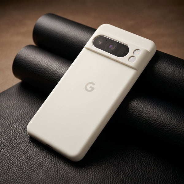 White Camera Original Silicone case for Google Pixel 8 Pro - The Hatke