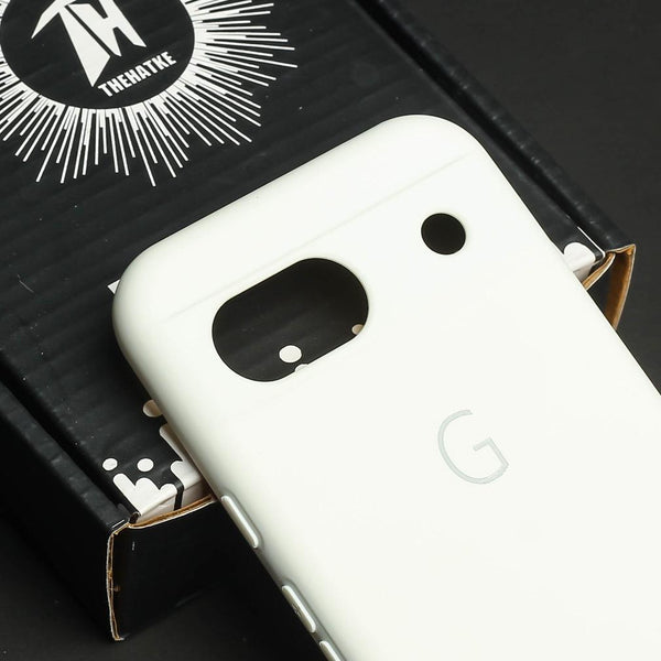 White Camera Original Silicone case for Google Pixel 8a - The Hatke