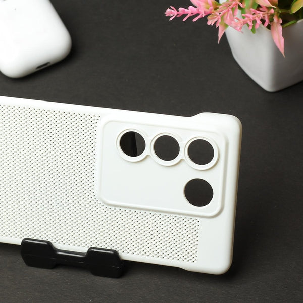 White Camera Original Silicone case for Vivo V27 - The Hatke