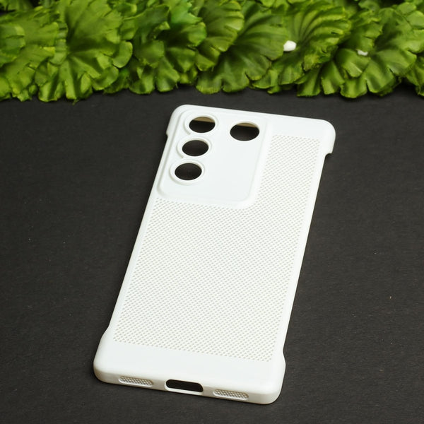 White Camera Original Silicone case for Vivo V27 - The Hatke