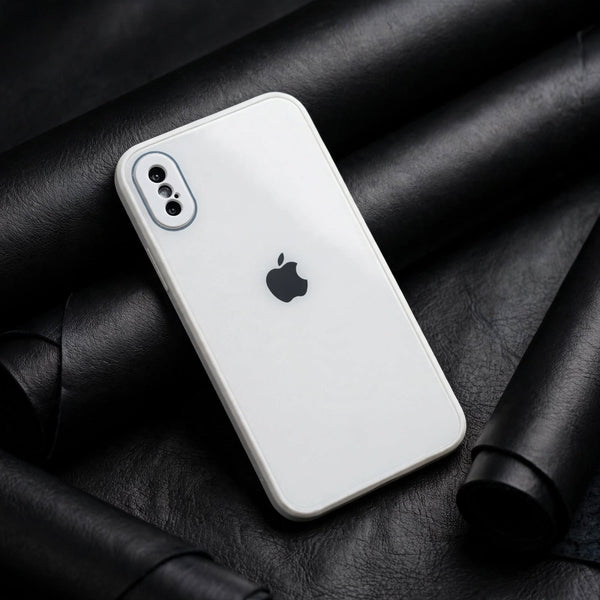 White Camera Safe mirror case for Apple Iphone X/Xs - The Hatke