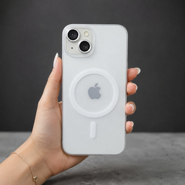 White Flexy Silicone Case for Apple Iphone 15 - The Hatke