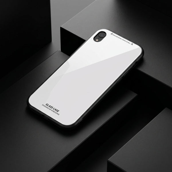 White Glass case for Samsung A03 CORE - The Hatke