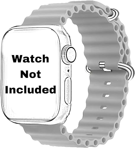 White Ocean Loop Watch Strap For apple For Apple Iwatch (22mm) - The Hatke