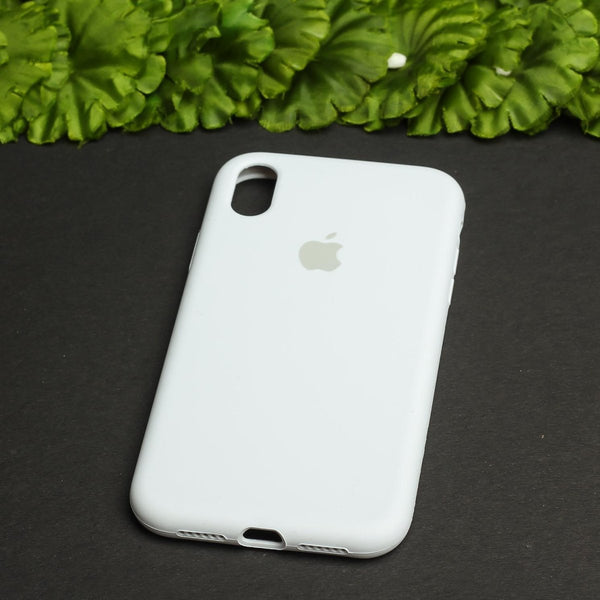 White Original Silicone case for Apple iPhone XR - The Hatke
