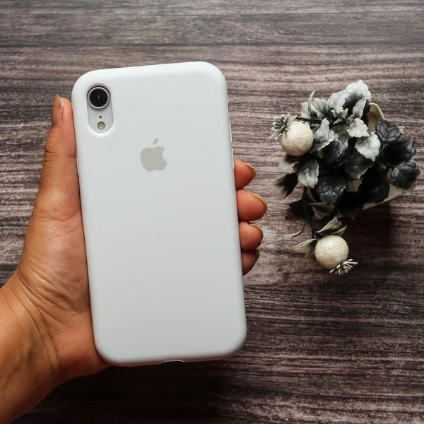 White Original Silicone case for Apple iPhone XR - The Hatke
