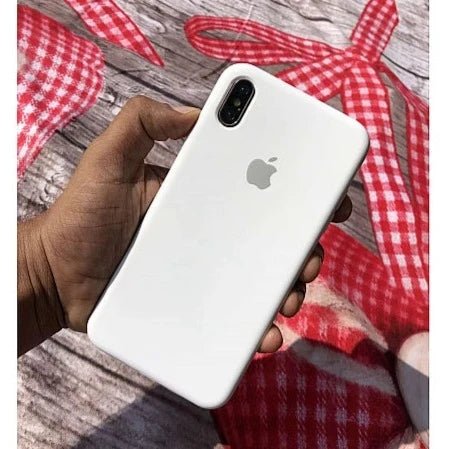 White Original Silicone case for Apple iphone X/Xs - The Hatke