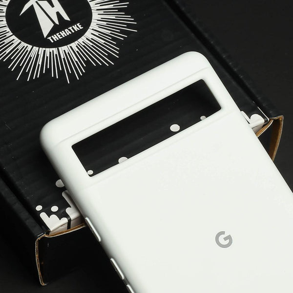 White Original Silicone case for Google Pixel 6A - The Hatke