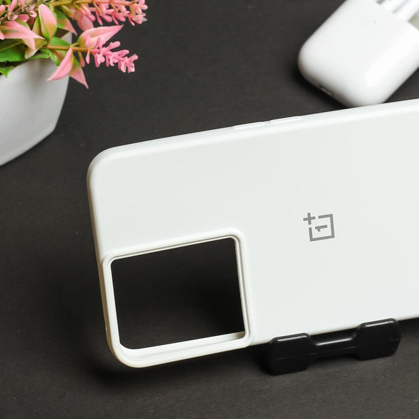 White Original Silicone case for Oneplus 10R - The Hatke