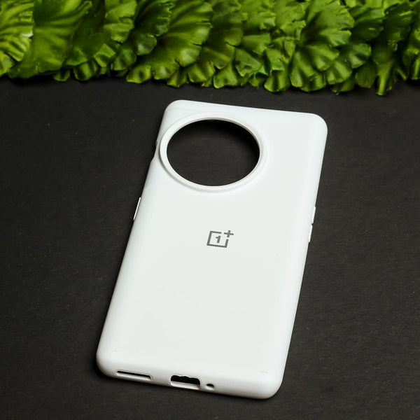 White Original Silicone case for Oneplus 11R - The Hatke
