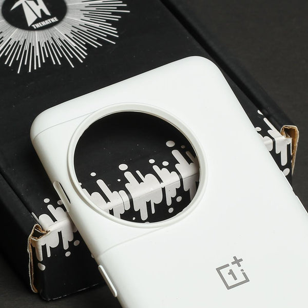 White Original Silicone case for Oneplus 11R - The Hatke