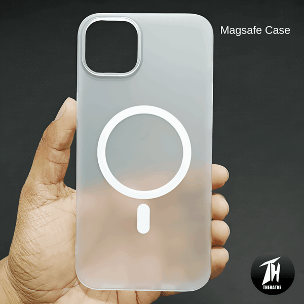 White Paper Matte Magsafe Case for Apple Iphone 11 - The Hatke