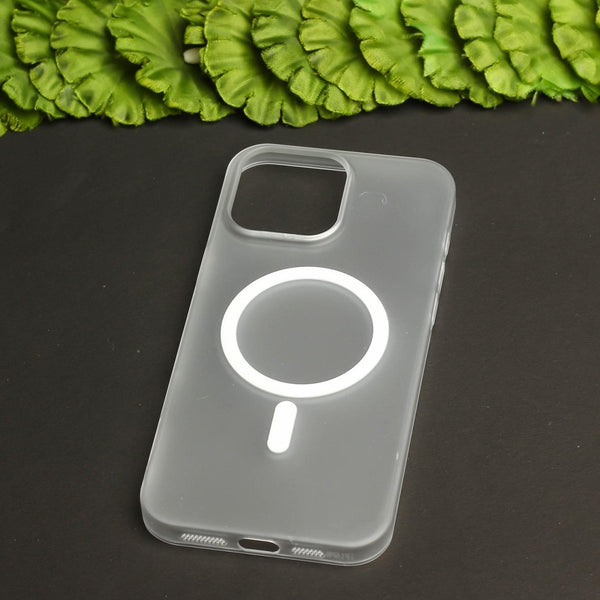 White Paper Matte Magsafe Case for Apple Iphone 11 - The Hatke