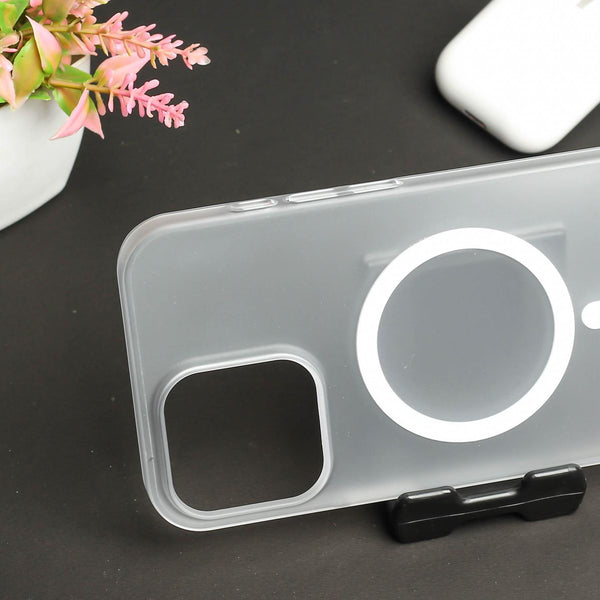 White Paper Matte Magsafe Case for Apple Iphone 11 - The Hatke