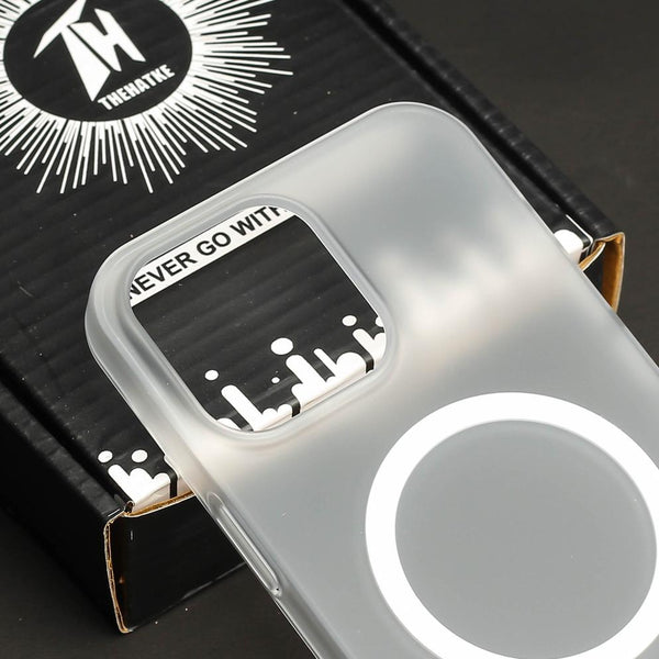 White Paper Matte Magsafe Case for Apple Iphone 11 - The Hatke