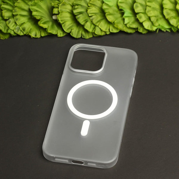 White Paper Matte Magsafe Case for Apple Iphone 11 Pro Max - The Hatke