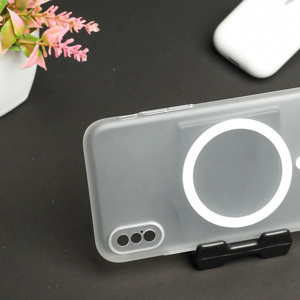 White Paper Matte Magsafe Case for Apple Iphone Xs Max - The Hatke