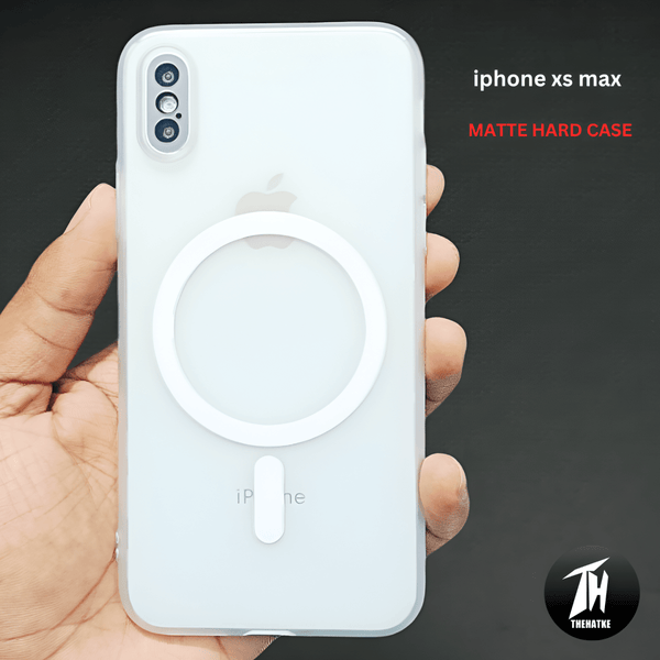 White Paper Matte Magsafe Case for Apple Iphone Xs Max - The Hatke