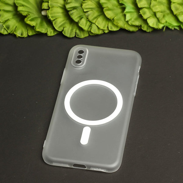White Paper Matte Magsafe Case for Apple Iphone Xs Max - The Hatke