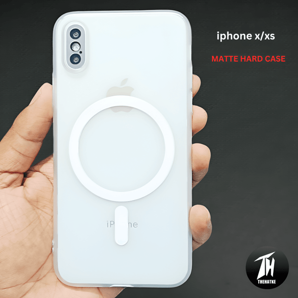 White Paper Matte Magsafe Case for Apple Iphone X/XS - The Hatke
