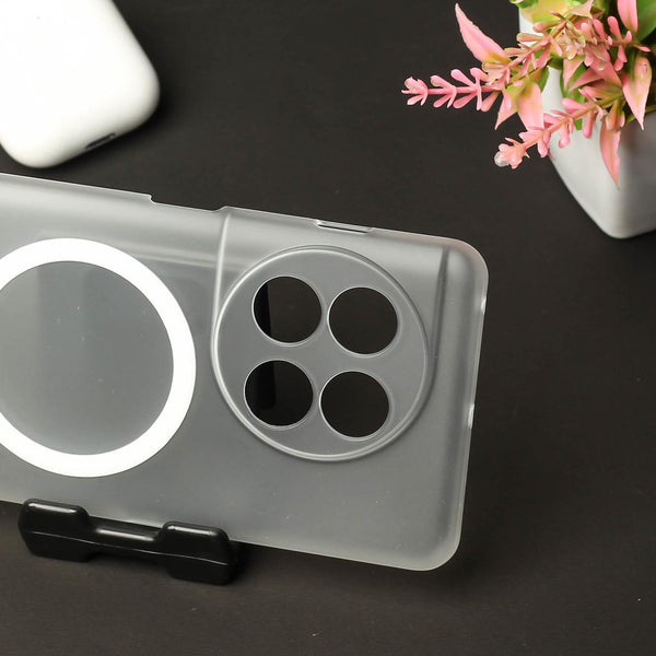 White Paper Matte Magsafe Case for Oneplus 11R - The Hatke