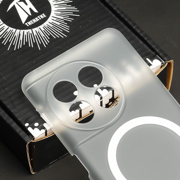 White Paper Matte Magsafe Case for Oneplus 11R - The Hatke