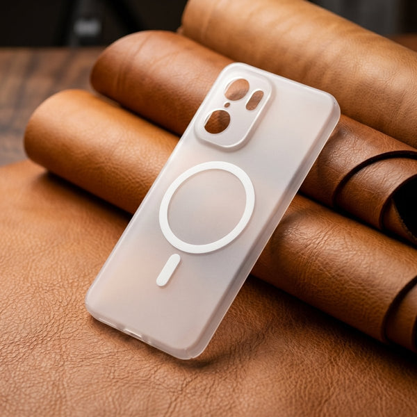 White Paper Matte Magsafe Case for Oneplus 15R - The Hatke