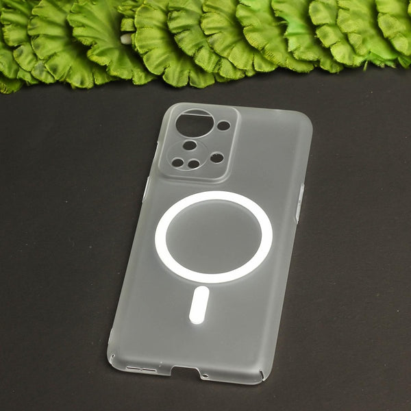 White Paper Matte Magsafe Case for Oneplus Nord 2T - The Hatke